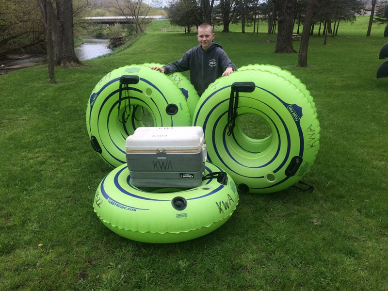 Rent a tube on the Kickapoo River Ontario WI